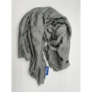 Cloudz Cool Gel Travel Scarf Gray Lightweight Moisture-Wicking 42” Long - Unisex